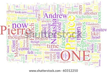 Word Cloud Based on Tolstoy\'s War and Peace