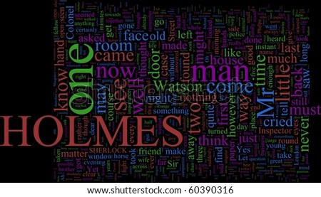Word Cloud Based on Arthur Conan Doyle\'s Holmes Novels