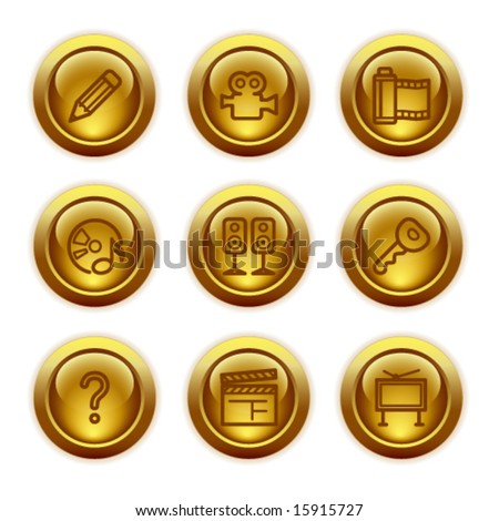 gold button