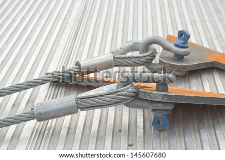 Industrial Cable with Shackle as Construction Site Equipment