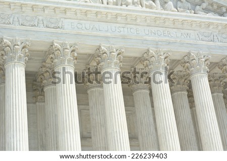 United States Supreme Court with Equal Justice Under Law Text