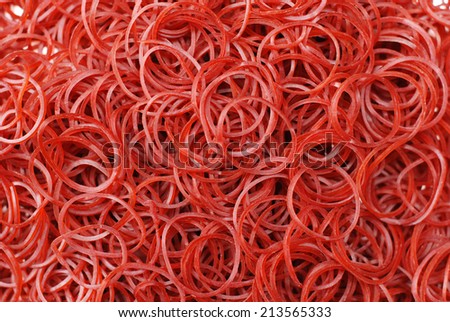 Elastic rubber for with background