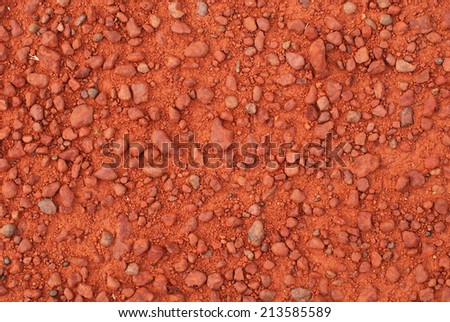 Tropical laterite soil or red earth background.