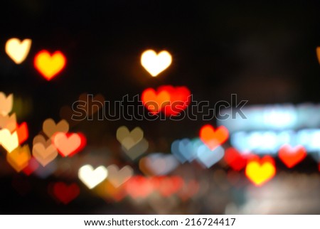 blurry heart light backgrounds