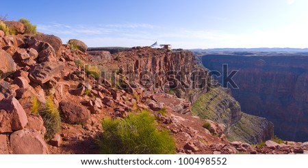 Guano Point at Grand Canyon\'s west rim tourist destination