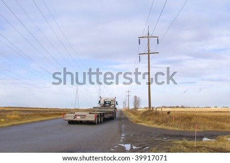Haul Truck on Country Road