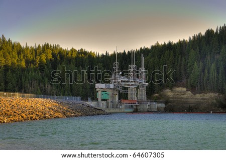 HDR Bears Paw Hydro Elctric Dam, Calgary, Alberta, Canada