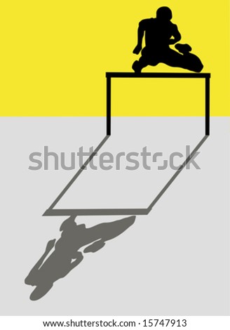 hurdles silhouette