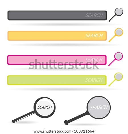 Search Bar Icon Set. Vector Illustration. - 103921664 : Shutterstock