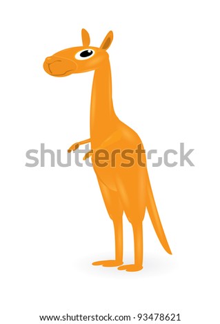 Wallaby Cartoon Character