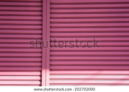 Pink Steel door texture background / Pink Steel door