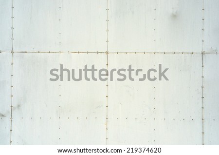 Wall steel metal plate background / Wall steel metal plate