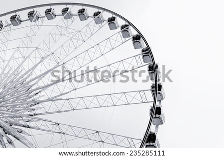Abstract of ferris wheel against sky / Ferris wheel against sky