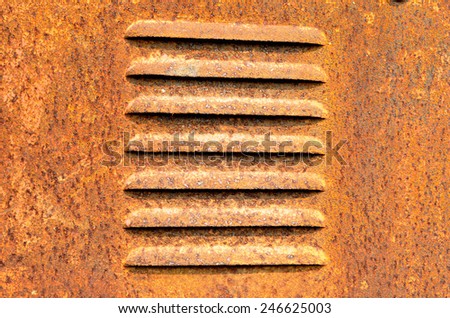 Old steel plate  with rusty / Old steel plate
