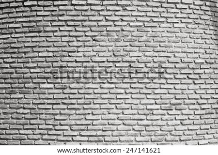 Black and white Brick wall texture background / Brick wall texture