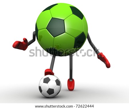 Cartoon Characters Playing Football. character playing football