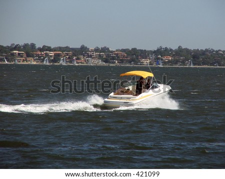 Launch motor boat