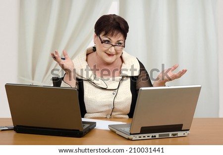 Mature woman giving on-line math lessons and earns sufficient income