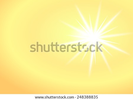 Shiny sun summer background, sunbeams, sun-rays