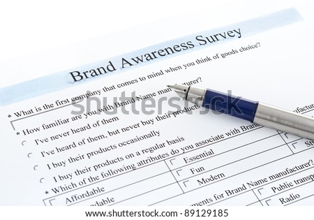 Brand Awareness Questionnaire