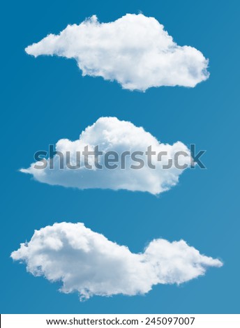 collection isolated picturesque clouds