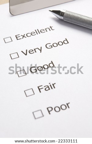Customer Satisfaction Survey With Pen