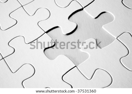 Jigsaw Puzzle With Missing Piece