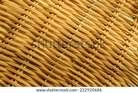 closeup bamboo interlace handmade can show the thai craft detail.