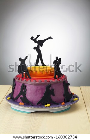 Fondant Cake/Dancing Themed Cake Stock Photo 160302734 : Shutterstock