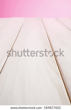 Picnic table/Picnic Table background. Pink background.