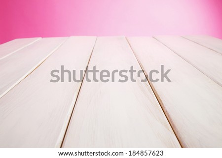 Picnic table/Picnic Table background. Pink background.