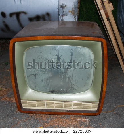 Very Old TV on  Dump