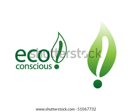 Eco Conscious Icon 商业向量插图: 