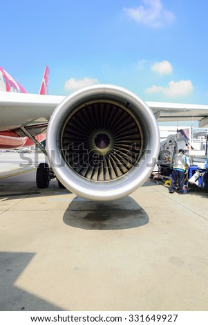 airplane turbine detail