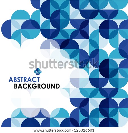 Blue Modern Geometrical Abstract Background