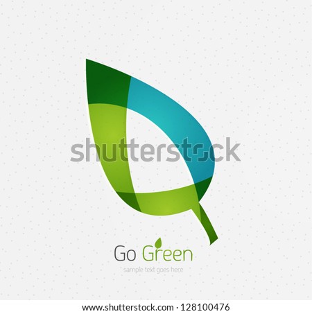 Green Leaf Vector Concept