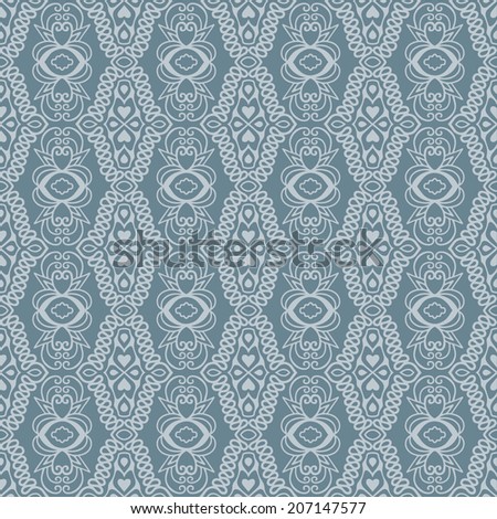 Abstract background, seamless texture, retro floral and geometric ornament, romantic lace pattern, ethnic decoration, hand drawn artwork, raster version