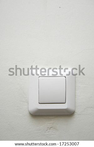 white switch on the wall