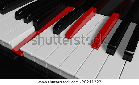 B-Major piano chord