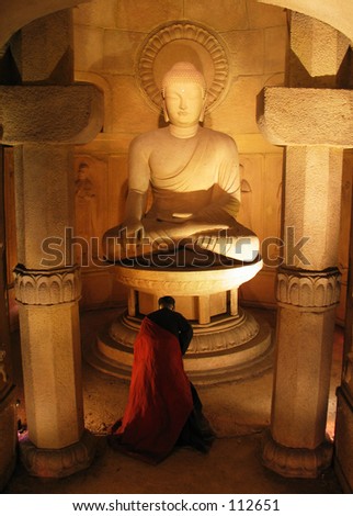 Monk Offering Prayers