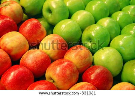 Fruits - Green and Red Apples