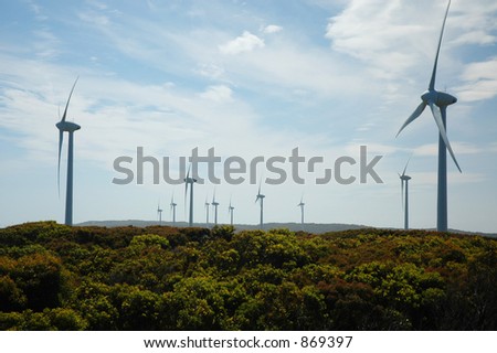Will Mill at the wind farm in Albany