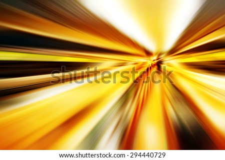 Abstract speed lines background. Radial motion blur / zooming effect.