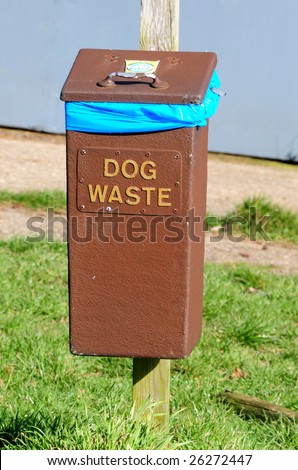 Dog waste bin