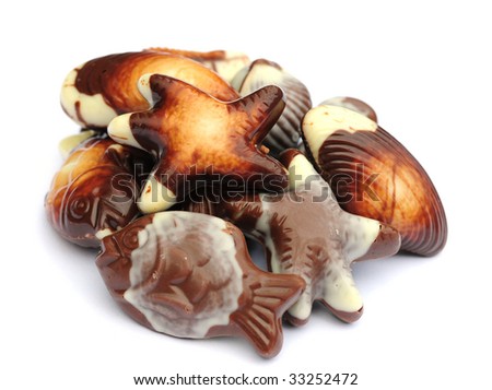 stock photo : Chocolate shells