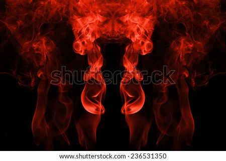 Abstract red smoke background