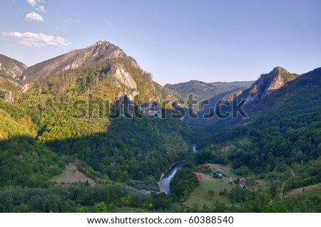 Canyon of Tara in Montenegro, European deepest canyon.