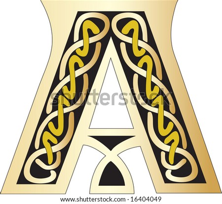 stock vector Vector illustration of Celtic alphabet Save to a lightbox 