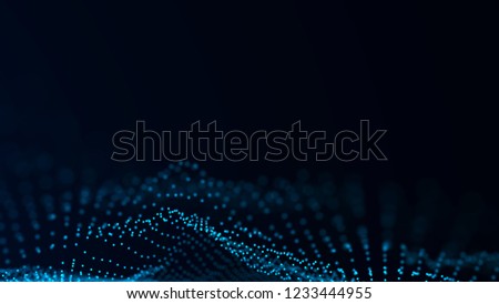 Network connection structure. Abstract technology background. Science background. Big data digital background. 3d rendering.