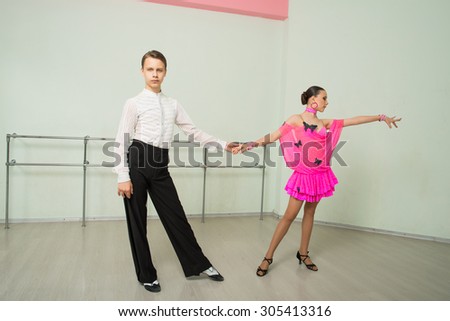 Dancing, ballroom dancing, dance studio, man and woman